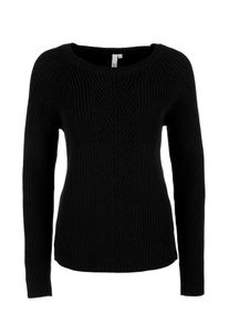 Q/S Designed By, Damen Pullover, Schwarz
