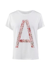 armedangels, Damen T-Shirt 'Naalin A', Pastellpink / Rot / Wei&szlig;
