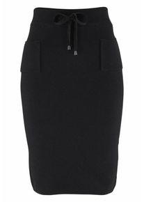 Boysen's BOYSEN'S, Damen Strickrock, Schwarz