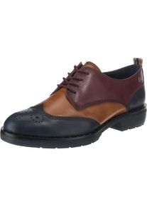 Pikolinos, Damen Klassische Halbschuhe 'CARA', Navy / Cognac / Dunkelrot