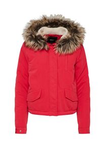 Only, Damen Jacke 'NEW SKYLAR FUR PARKA', Cranberry