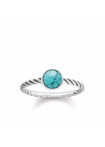 Thomas Sabo, Damen Fingerring, Türkis / Silber