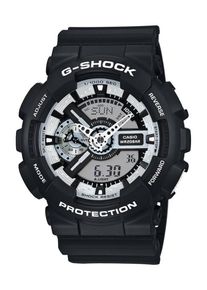 Casio, Herren Chronograph 'GA-110BW-1AER', Schwarz / Wei&szlig;