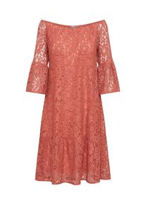 Cartoon, Damen Kleid, Pastellrot
