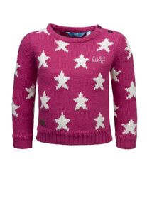 lief!, M&auml;dchen Pullover, Cyclam / Wei&szlig;
