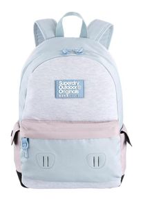 Superdry, Damen Cityrucksack 'Montana', Pastellblau / Hellgrau / Altrosa