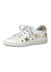 Marco Tozzi, M&auml;dchen Sneakers Low, Gold / Wei&szlig;
