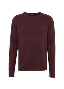 Jack & Jones JACK & JONES, Herren Pullover 'JJEUNION KNIT CREW NECK', Weinrot