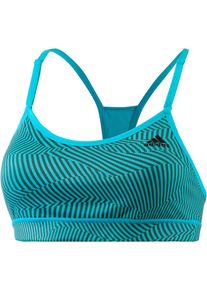 adidas Performance, Damen Sport-BH 'Strappy', Türkis / Taubenblau