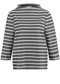 Gerry Weber, Damen T-Shirt, Grau / Schwarz / Silber