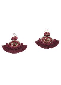 sweet deluxe, Damen Ohrschmuck, Dunkelrot