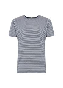 Denham, Herren Shirt 'RUFF NECK CREW TEE J', Navy / Weiß