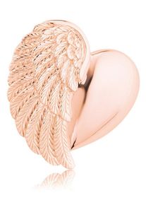 Engelsrufer, Damen Halsschmuck: Anhänger ohne Kette 'Herzflügel, ERP-HEARTWING-R', Rosegold