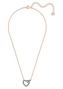 Swarovski, Damen Kette 'Lovely 5465686', Rosegold / Dunkelgrün