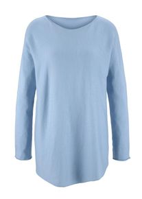 Heine, Damen Longpullover, Hellblau