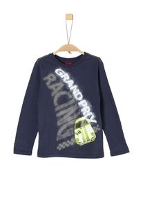 s.Oliver Junior, Longsleeve, Nachtblau / Limette / Weiß