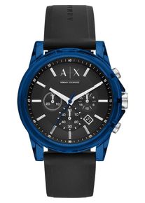 Emporio Armani, Herren Chronograph, Blau / Schwarz