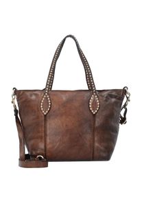 Campomaggi, Damen Traditional Artemisia Schultertasche Leder 24 cm, Kastanienbraun