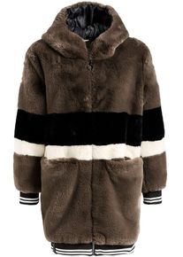 Khujo, Damen Jacke 'YELENA', Dunkelbeige / Braun / Schwarz / Weiß