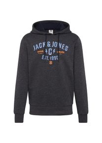 Jack & Jones JACK & JONES, Herren Sweatshirt, Rauchblau / Basaltgrau / Orange