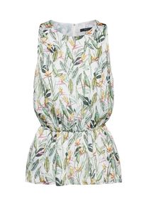 Esprit Collection, Damen Blusentop, Goldgelb / Grasgrün / Weiß