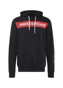 Your Turn YOURTURN, Herren Sweatjacke 'AMSTERDAM', Rot / Schwarz / Weiß