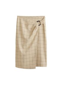 Mango, Damen Rock 'Ventana', Hellbeige / Schwarz