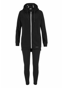 OCEAN SPORTSWEAR, Damen Jogginganzug, Schwarz / Wei&szlig;