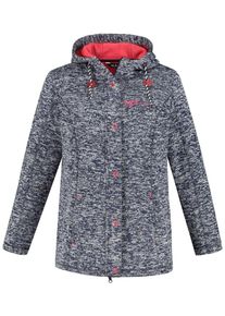 Ulla Popken, Damen Fleecejacke, Dunkelblau