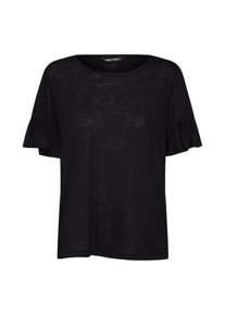 Only, Damen Shirt 'onyISA S/S FRILL TOP JRS', Schwarz