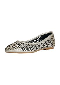 Heine, Damen Ballerina, Dunkelbeige