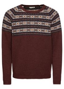 Selected Homme, Herren Pullover 'SLHCHRIS COT CREW NECK W', Weinrot