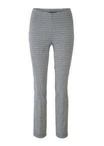 Heine, Damen Hose, Schwarz / Weiß