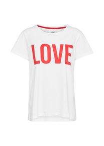 Only, Damen T-Shirt 'RIVA', Rot / Wei&szlig;