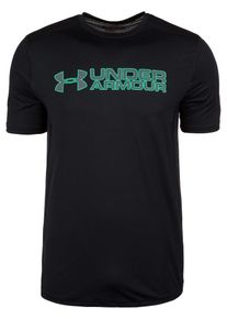 Under Armour, Herren Trainingsshirt 'HeatGear Raid Graphic', Gr&uuml;n / Schwarz
