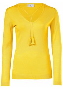 Heine, Damen V-Pullover, Zitrone