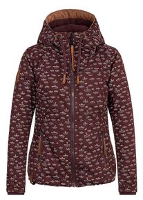 Naketano, Damen Jacket '36 DDs', Bordeaux / Weiß