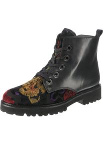 Gabor, Damen Stiefeletten, Dunkelgelb / Dunkellila / Rot / Schwarz