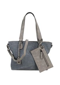 Rieker, Damen Umhängetasche, Taubenblau / Grau