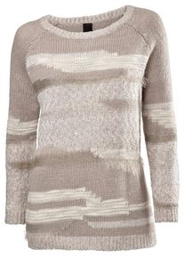 Heine, Damen Rundhalspullover, Beige