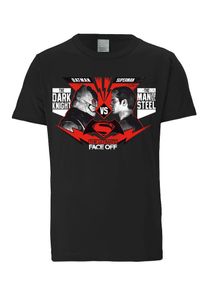logoshirt, Herren T-Shirt 'Batman vs. Superman', Rot / Schwarz / Weiß