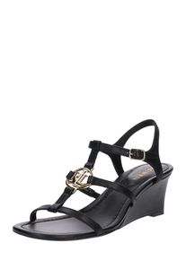 Lauren by Ralph Lauren Lauren Ralph Lauren, Damen Sandale 'Elina', Schwarz