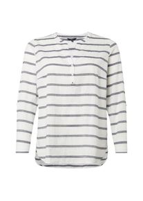 Tom Tailor Denim, Damen Bluse, Navy / Weiß