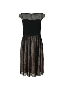 Esprit Collection, Damen Jerseykleid, Beige / Schwarz