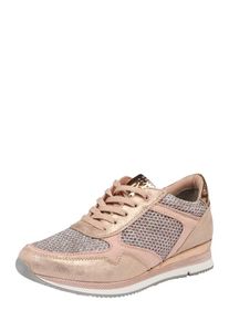 Marco Tozzi, Damen Sneaker mit viel Glitzer, Ros&eacute;