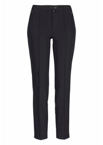 MAC, Damen Slim-fit-Jeans 'Anna Zip', Schwarz