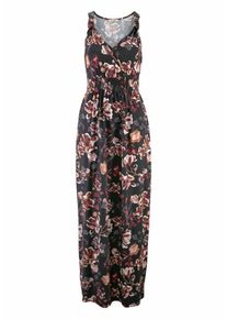 Boysen's BOYSEN'S, Damen Maxikleid 'Dark Romance', Mischfarben / Schwarz