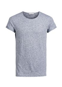 Jack & Jones JACK & JONES, Herren Leinenmischfaser-T-Shirt, Blaumeliert