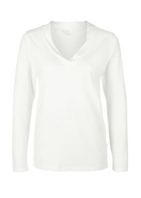 s.Oliver RED LABEL, Damen Jerseyshirt, Weiß