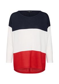 Only, Damen Pullover 'ELCOS', Blau / Rot / Weiß